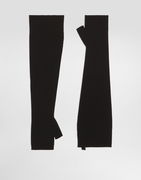 Dolce & Gabbana Rib Knit Fingerless Gloves