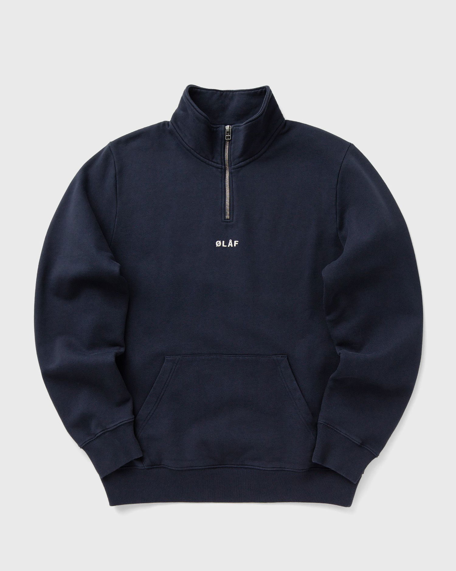Sveter ØLÅF Olaf Block Zip Mock Neck Sweatshirt XL Navy | M200201-NAVY, 0