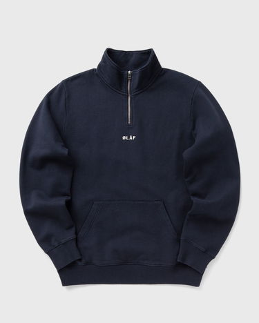 Sveter ØLÅF Olaf Block Zip Mock Neck Sweatshirt XL Navy | M200201-NAVY, 0