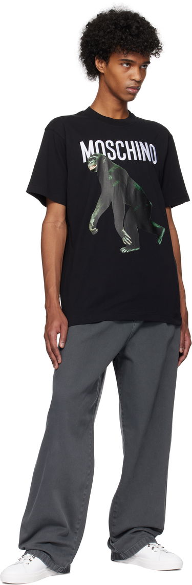 Tričko Moschino Moschino Chimpanzee Graphic Tee Čierna | 251ZZA071302411555, 3