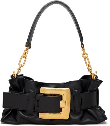 Taška cez rameno Balmain Mini Anthem Shoulder Bag Čierna | GN1AE994LSAX, 0