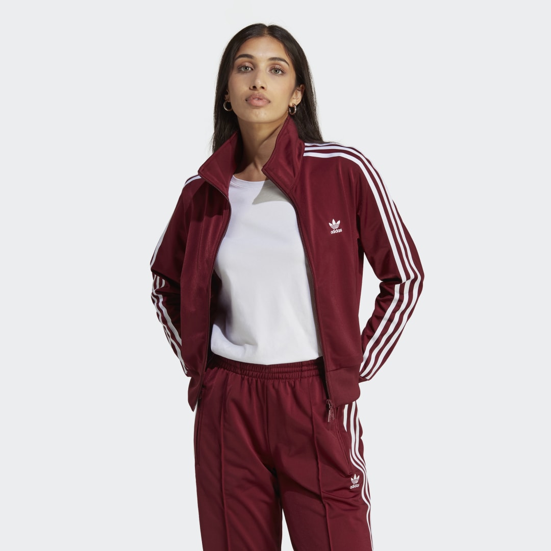 Bomber bunda adidas Originals Adicolor Classics Firebird Jacket Vínová | IB7406, 0