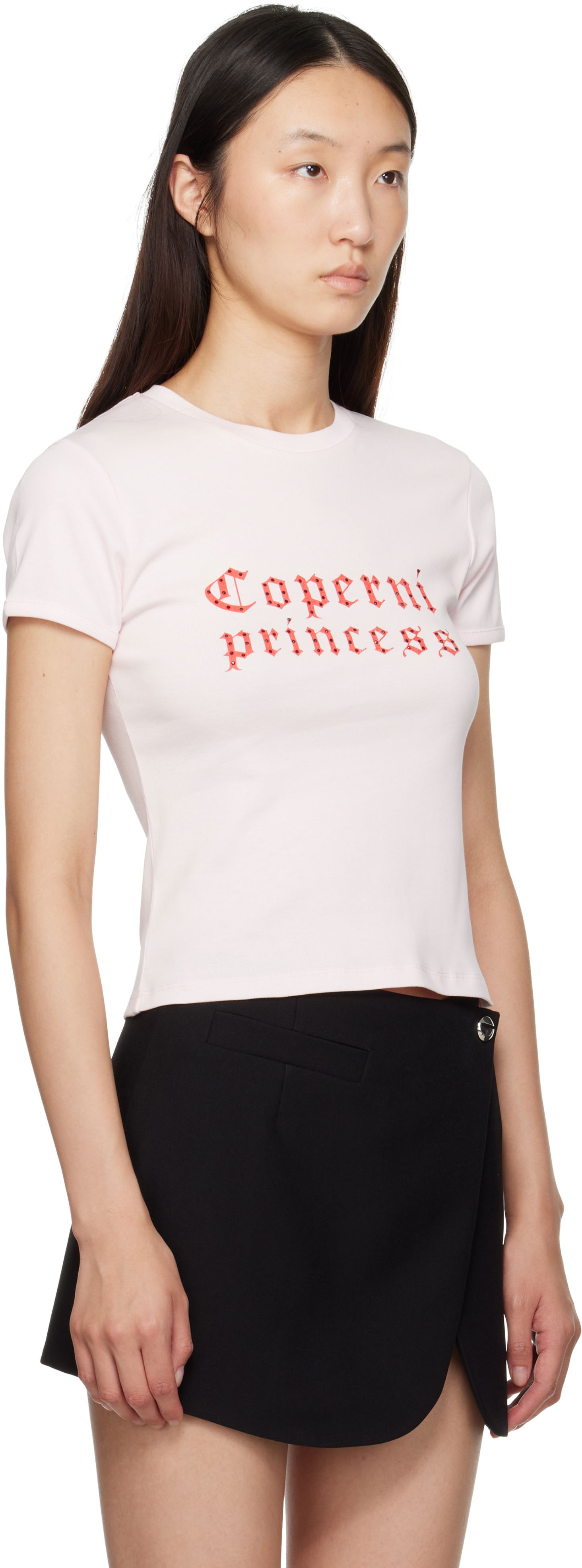 Tričko Coperni Coperni Princess Slim-Fit T-Shirt Ružová | DJS07F5017, 1