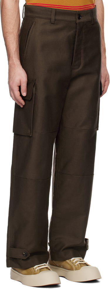 Cargo nohavice Marni Marni Organic Cotton Cargo Pants Hnedá | PUMU0169A1 TCY36, 1