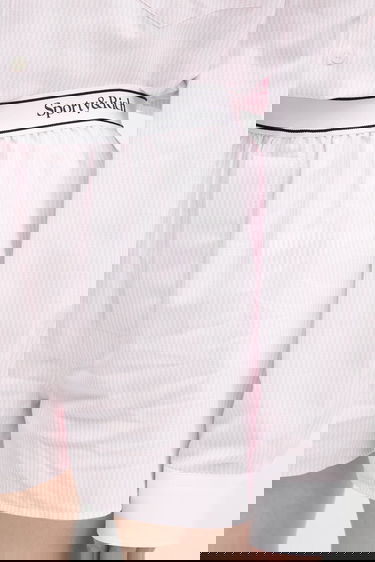 Šortky Sporty & Rich Sporty & Rich Serif Logo Oxford High Waist Shorts Ružová | SH015620300ST64, 3