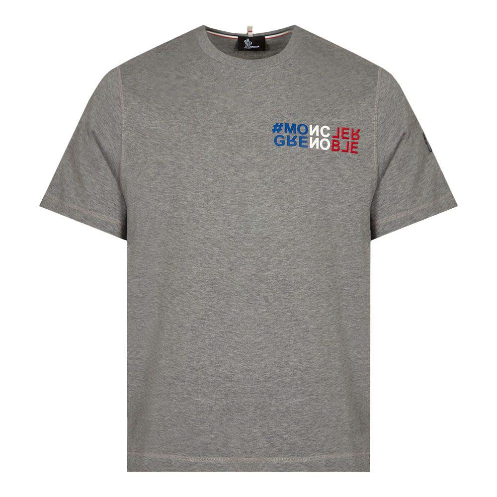 Tričko Moncler Grenoble Logo T-Shirt Šedá | I20978C000 03 83927 987, 0