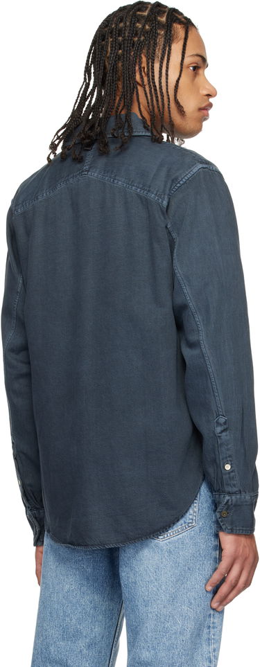 Košeľa rag & bone rag & bone Featherweight Denim Shirt Modrá | MED24S0004ZDMI, 2