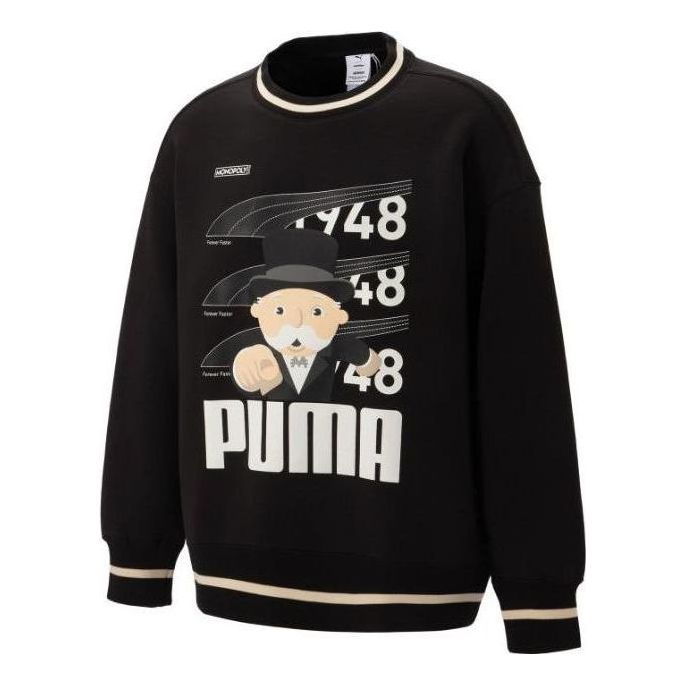 Mikina Puma Staffonly X Monopoly Logo Sweatshirt Čierna | 539898-01