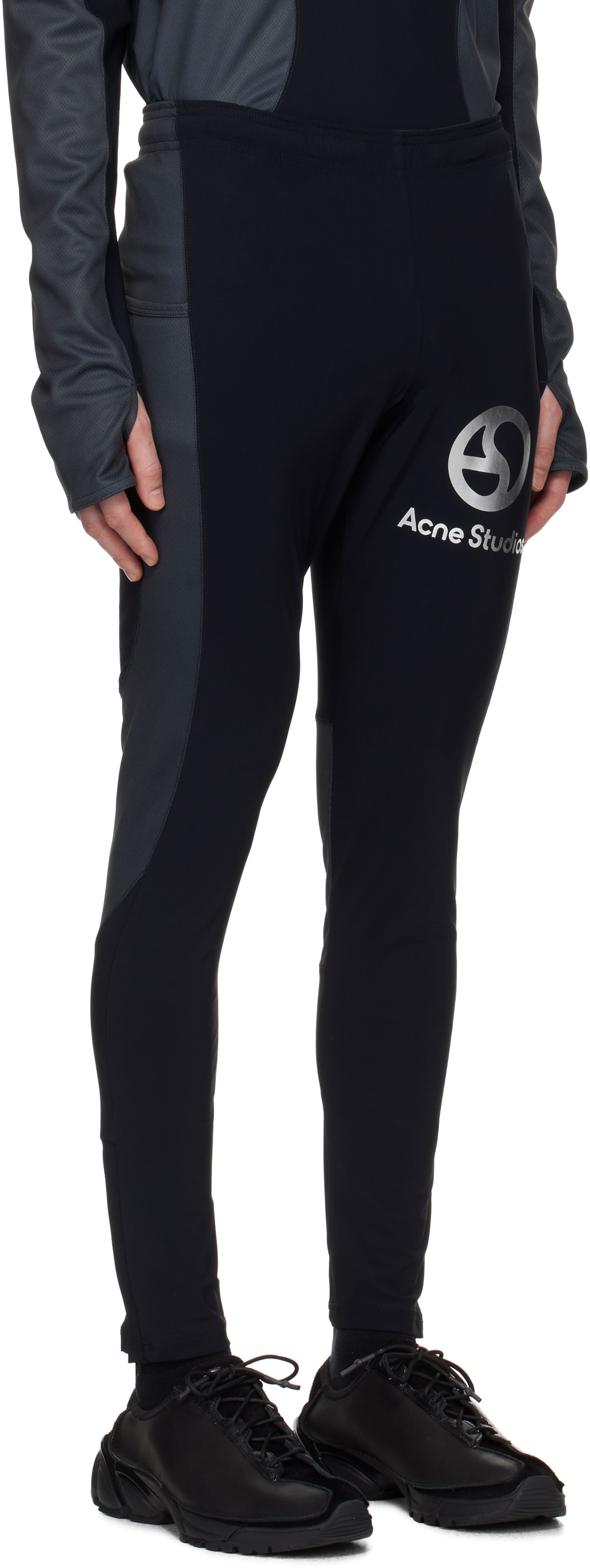 Legíny Acne Studios Logo Leggings Čierna | BK0680-, 1