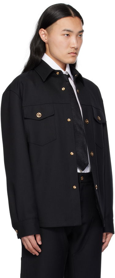 Bunda Versace Versace Cavalry Wool Overshirt Čierna | 1018867_1A08771, 1