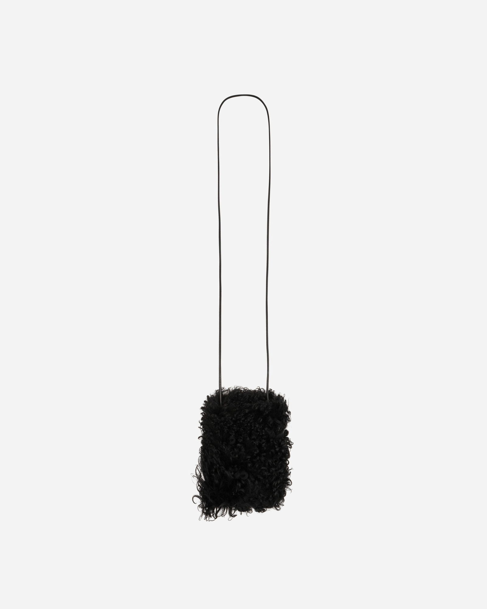 Shearling Phone Pouch Black