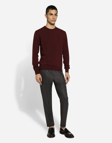 Nohavice Dolce & Gabbana Dolce & Gabbana Wool Jogging Pants Šedá | GYACETGI550S8290, 1