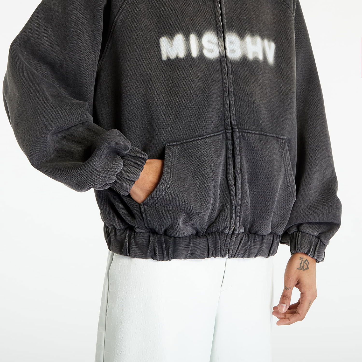 Mikina MISBHV Community Zipped Hoodie Šedá | 230M223, 1