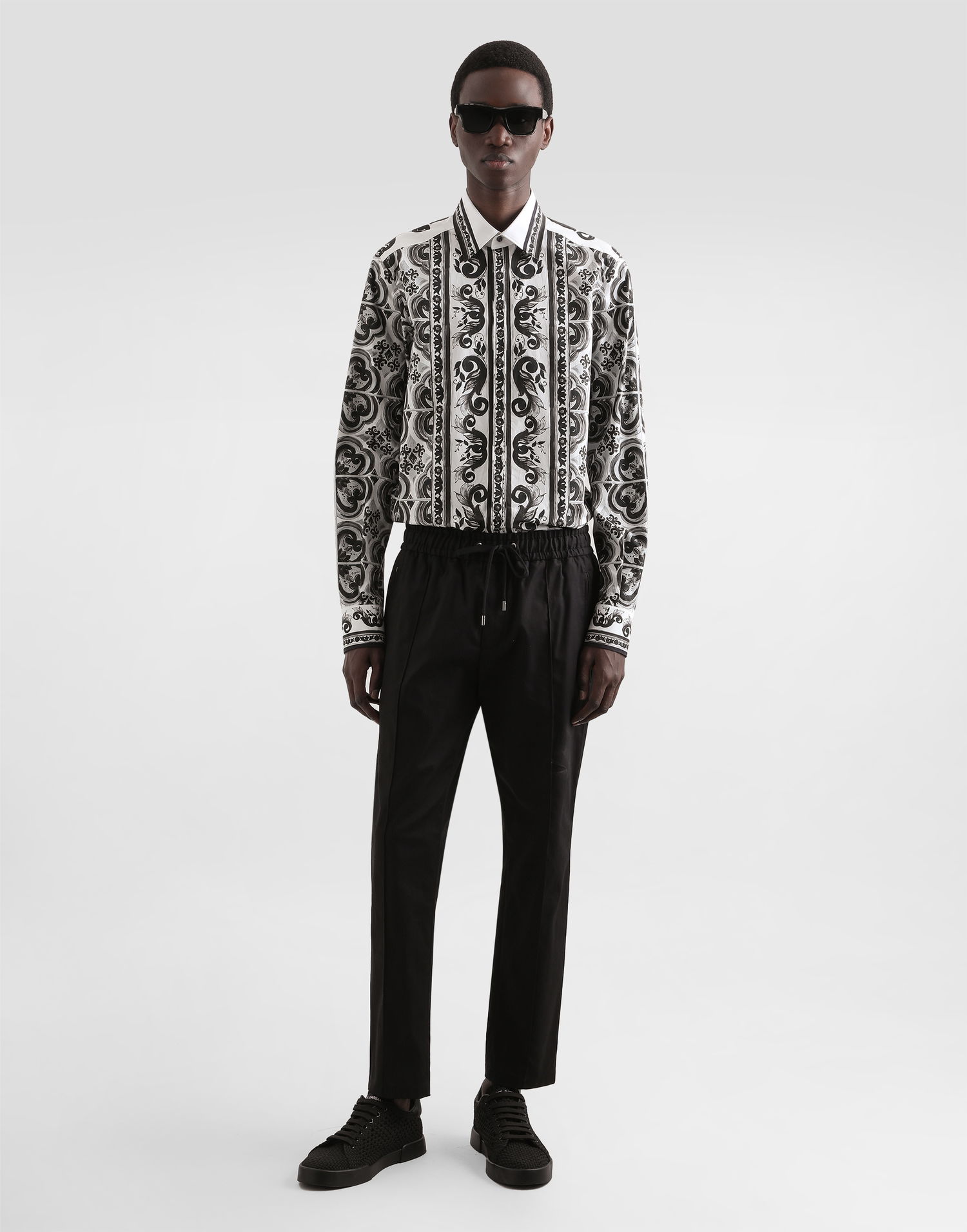 Košeľa Dolce & Gabbana Dolce & Gabbana Majolica Print Poplin Martini Shirt Rôznofarebný | G5MM4THH5EMIU3TN, 1