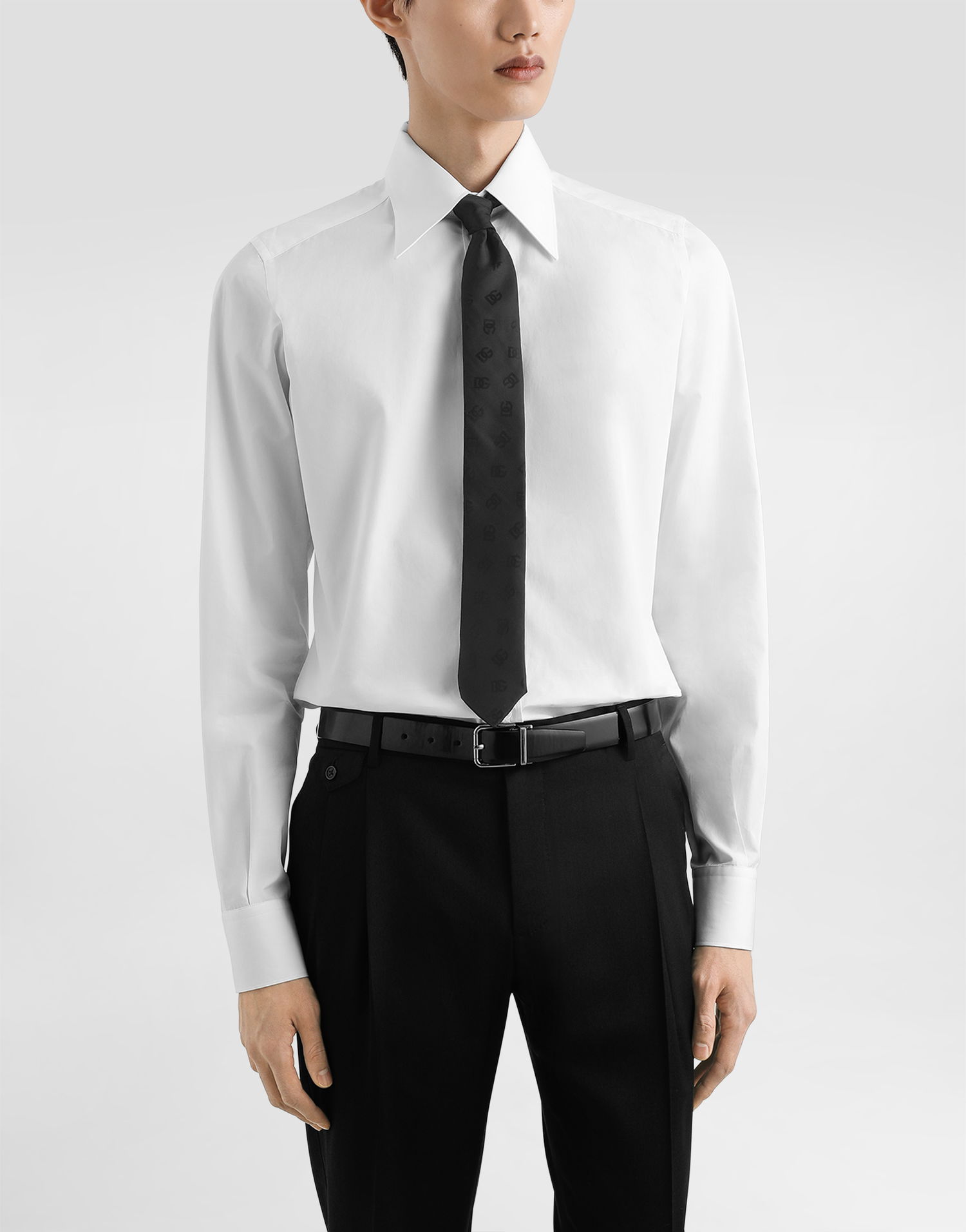 Doplnky Dolce & Gabbana Dolce & Gabbana DG Logo Jacquard Tie Čierna | GT149EFJ1JYN0000, 1