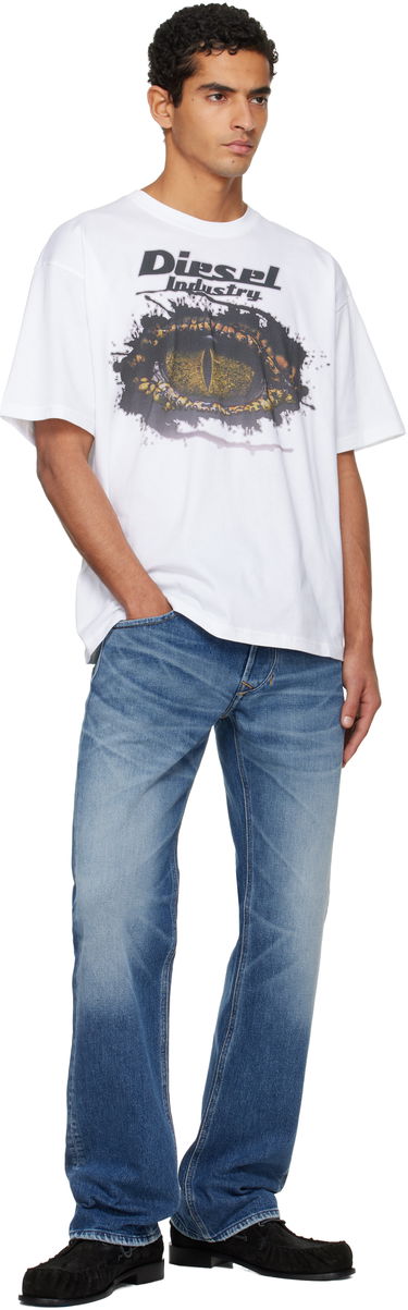 Tričko Diesel T-Boxt T-shirt with Eye Graphic Print Biela | A19640-0PLAT-100, 3