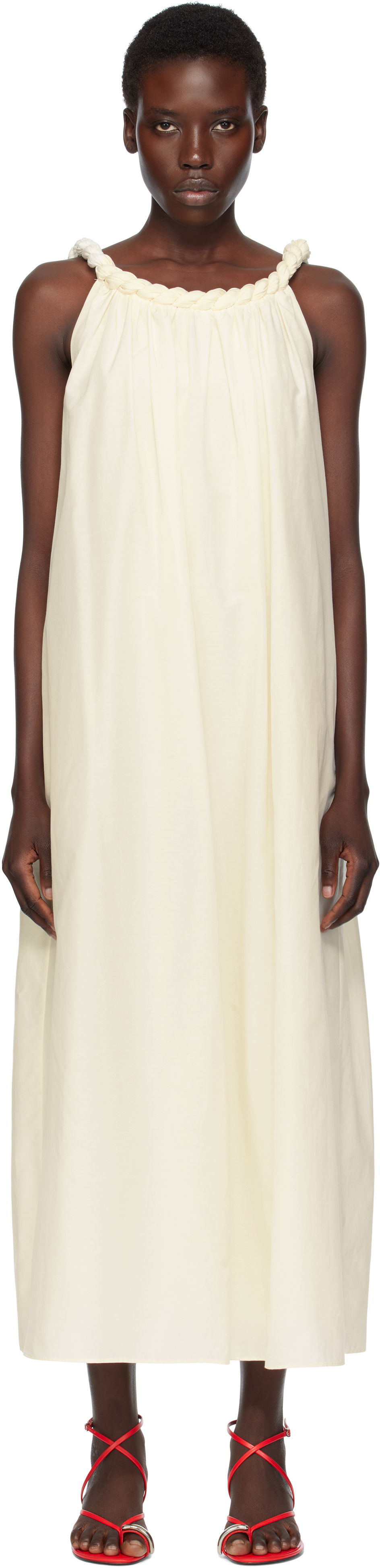 Šaty Loulou de Saison Loulou de Saison Kika Maxi Dress Biela | KIKA, 0