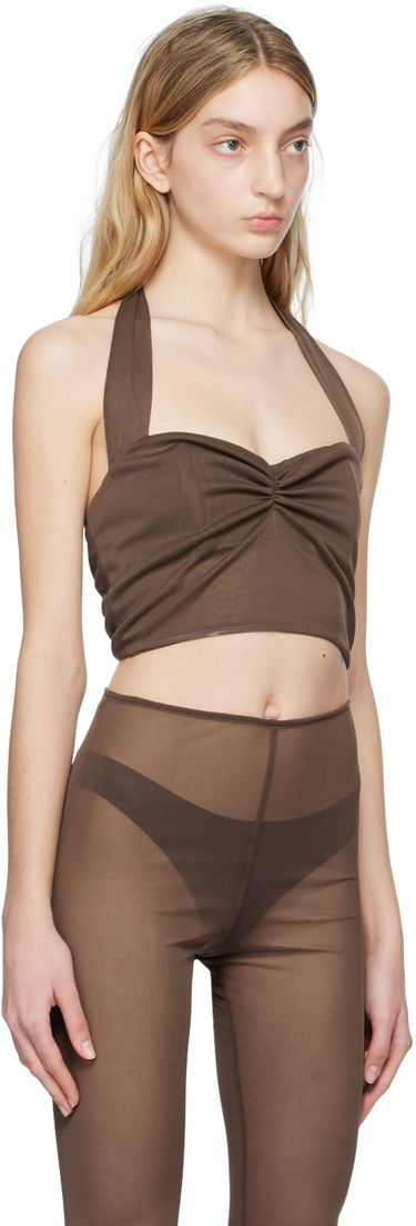 Tielko Anna Sui Anna Sui Halter Top Hnedá | 0123D20, 1