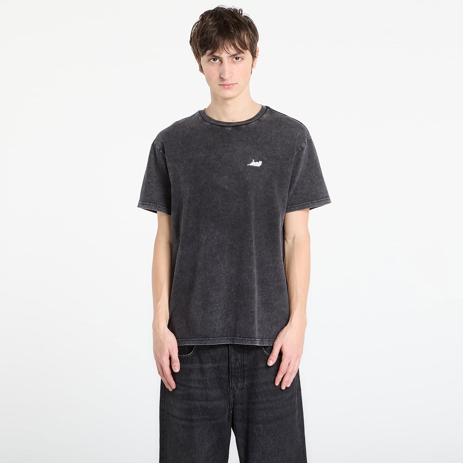 Tričko RIPNDIP Castanza Short Sleeve Vintage Wash Tee Šedá | RNDBASIC259, 1