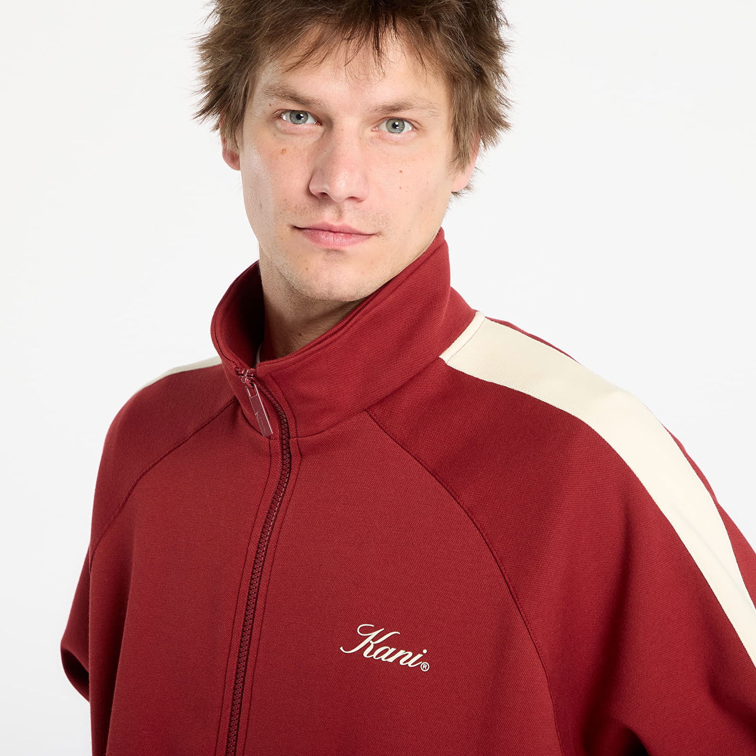 Bunda Karl Kani Kani Sidestripe Track Jacket Vínová | PD00008937, 1
