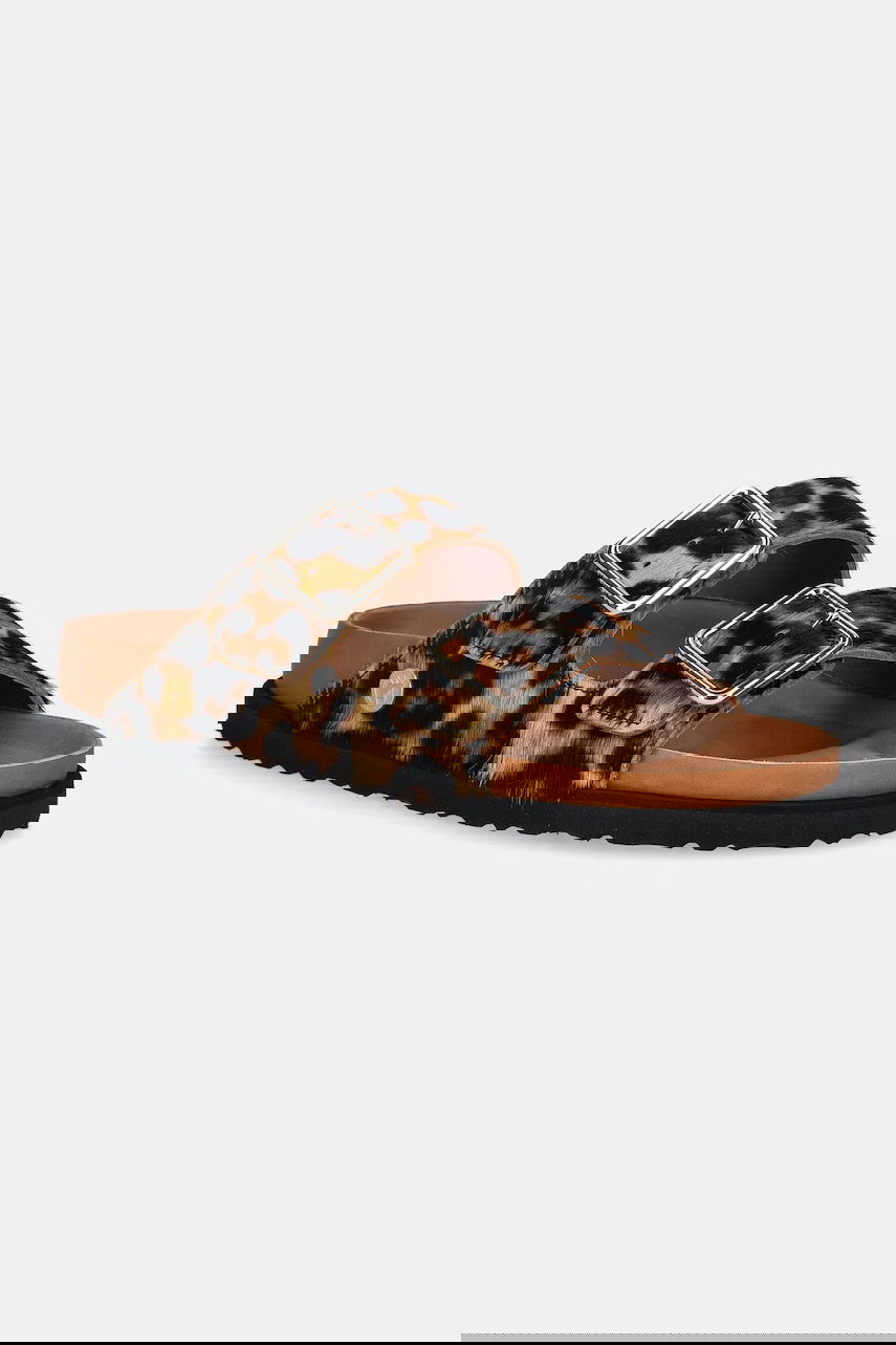 Tenisky a topánky Birkenstock Leopard Print Buckled Sandals 1774 Arizona FUR Hnedá | 1031699, 0