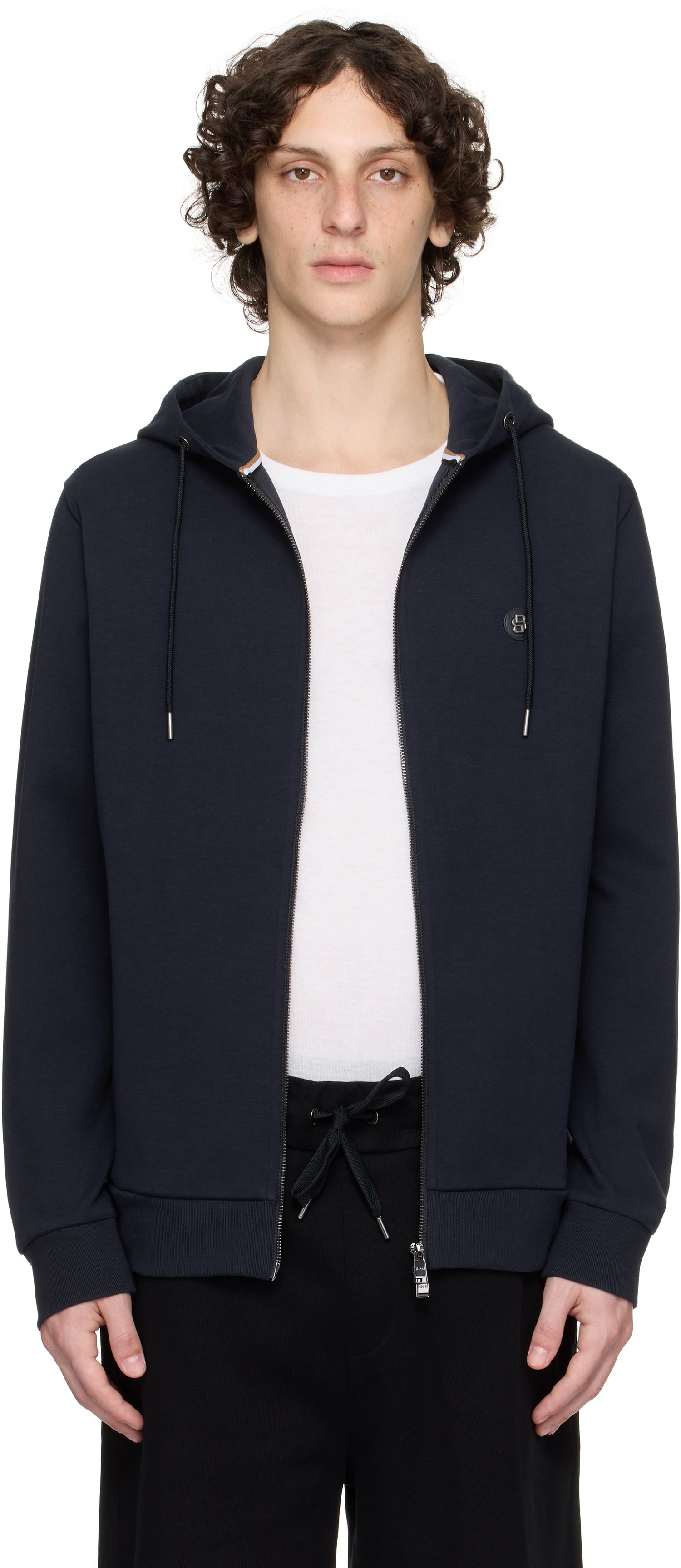 Mikina BOSS BOSS Zip Hoodie Navy | 50520303, 0