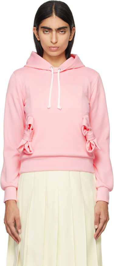 Mikina Comme des Garçons Girl Polyester Jersey Bow Hoodie Ružová | NN-T002-051, 0