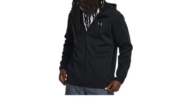 Mikina Under Armour Essential Swacket Full-Zip Hoodie Čierna | 1378824-001, 1