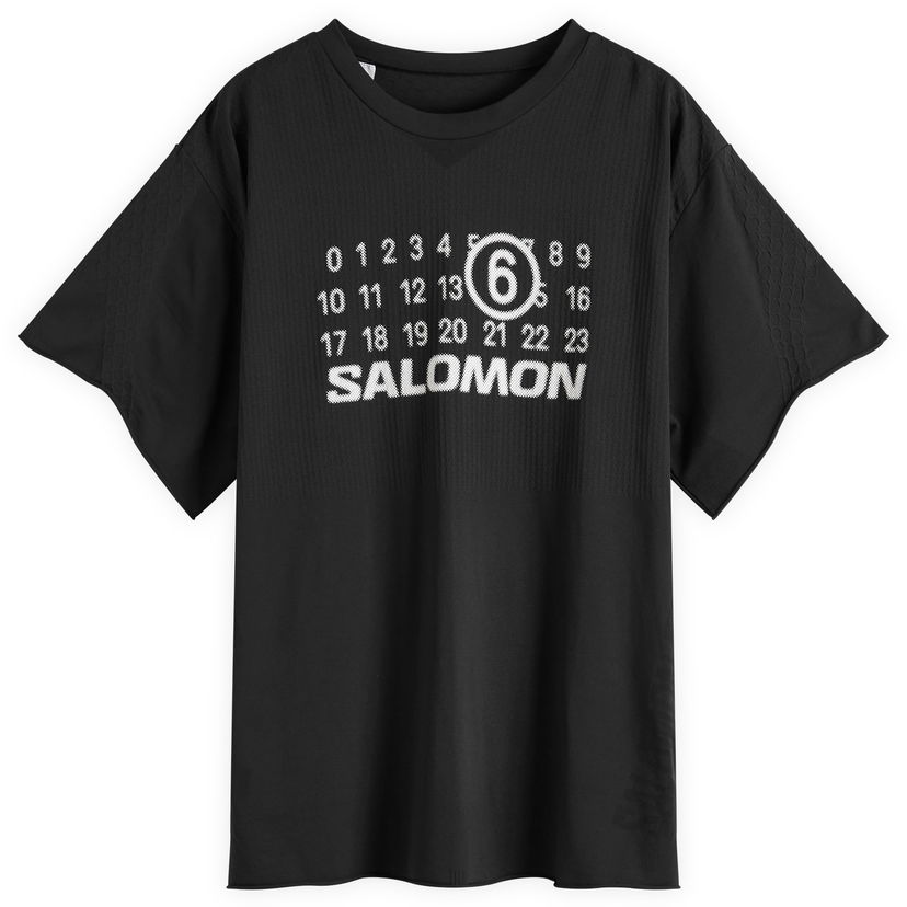 Tričko Maison Margiela MM6 Maison Margiela x Salomon Logo T-Shirt, Size Large Čierna | S52GC0345M20101900