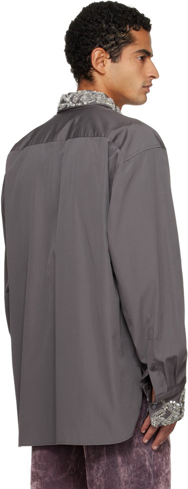 Košeľa Dries Van Noten Embellished Collar and Cuffs Shirt Šedá | 252-020740-2240, 2