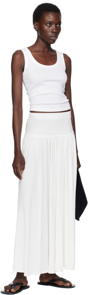 Sukňa Loulou de Saison Loulou de Saison Romy Maxi Skirt Biela | ROMY, 3