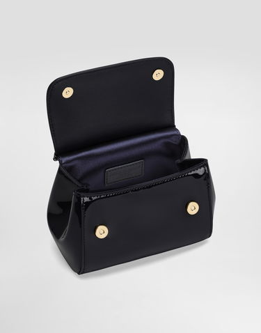 Kabelka Dolce & Gabbana Dolce & Gabbana Mini Sicily Patent Leather Bag Čierna | EB0003A106780658, 3