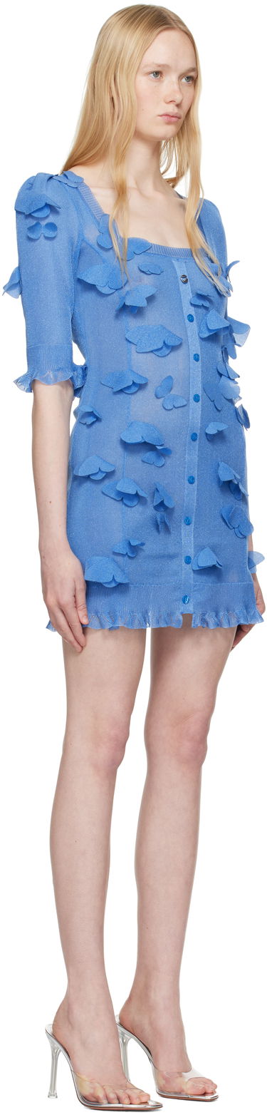 Šaty Coperni Coperni Knitted Butterfly Mini Dress Ružová | COPML143Y3015, 4