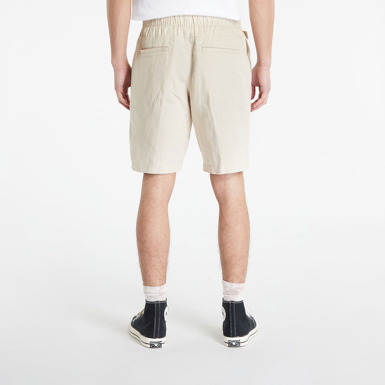 Šortky CALVIN KLEIN Jean Linen Belted Shorts Béžová | J30J323149 ACI, 1