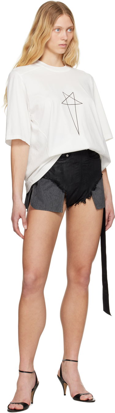 Tričko Rick Owens Rick Owens DRKSHDW Hollywood Walrus T-Shirt Biela | DS01E3201 RNEP3, 3