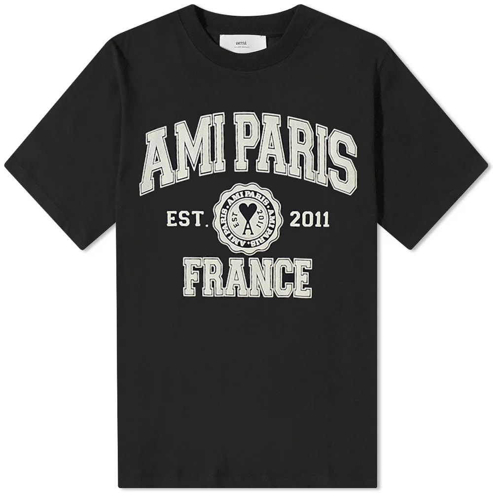 Tričko AMI Paris Tee Čierna | HTS010-702-001, 0