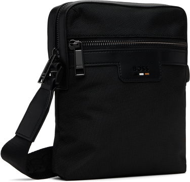 Taška cez rameno BOSS Embossed-Logo Bag Čierna | 50536169, 4