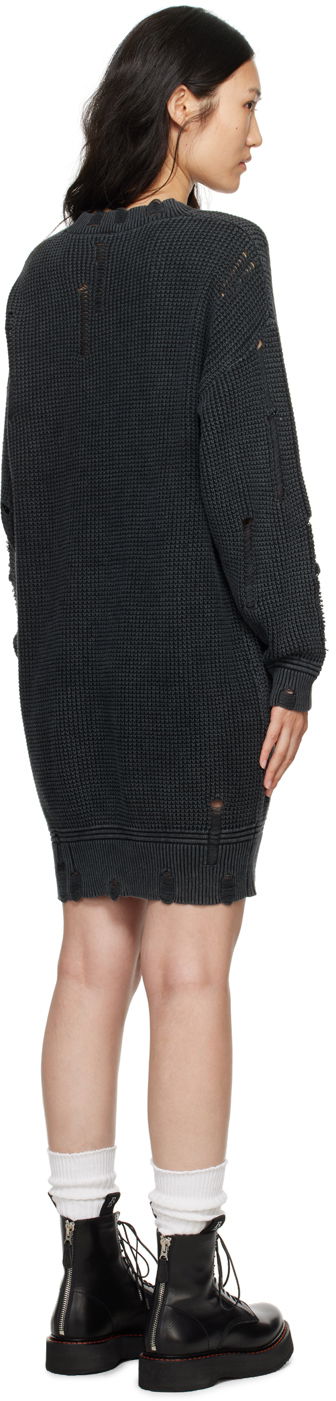 Šaty R13 R13 Oversized Distressed Sweater Dress Šedá | R13WY242-Y054B, 2