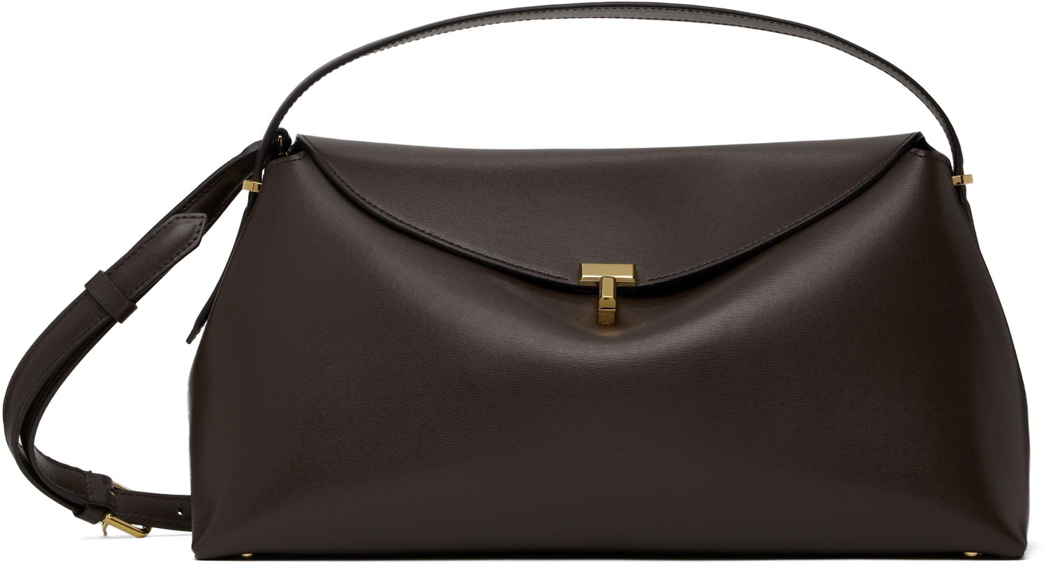 Kabelka TOTEME TOTEME T-Lock Leather Top Handle Bag Hnedá | 244-WAL956-LE0025, 0