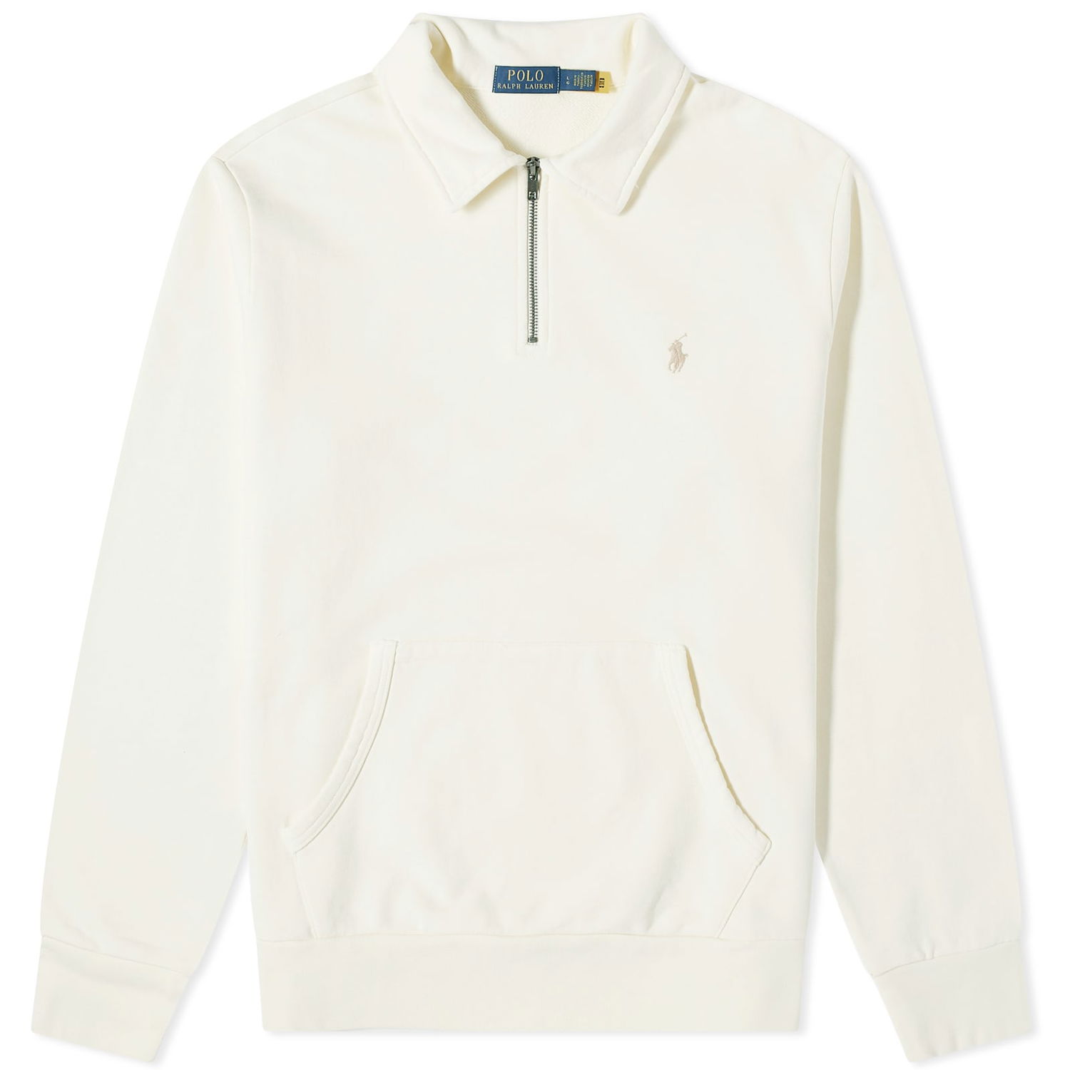 Sveter Polo by Ralph Lauren Polo Ralph Lauren Men's Loopback Half Zip Sweat Clubhouse Cream Biela | 710934601001, 0