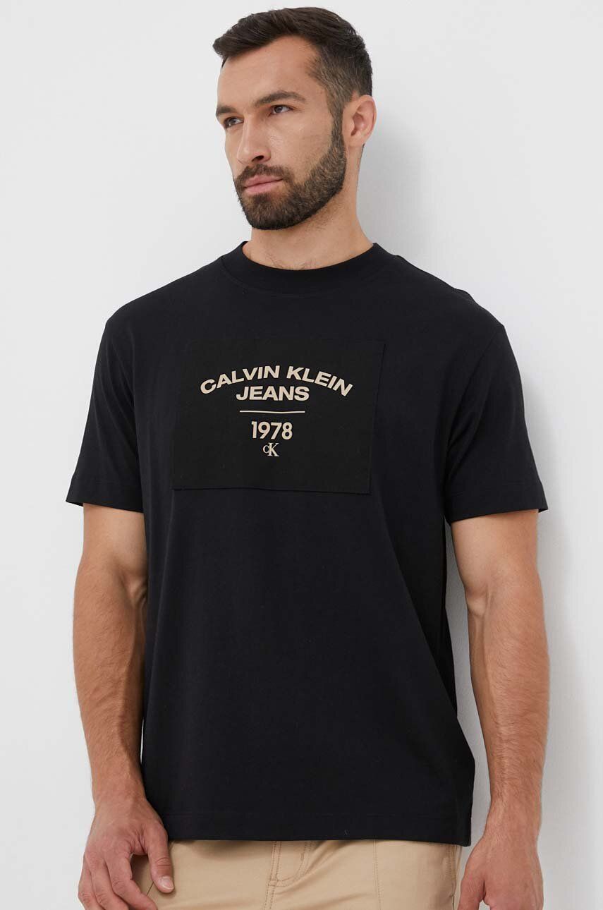 Tričko CALVIN KLEIN Logo Tee Čierna | J30J324230, 0