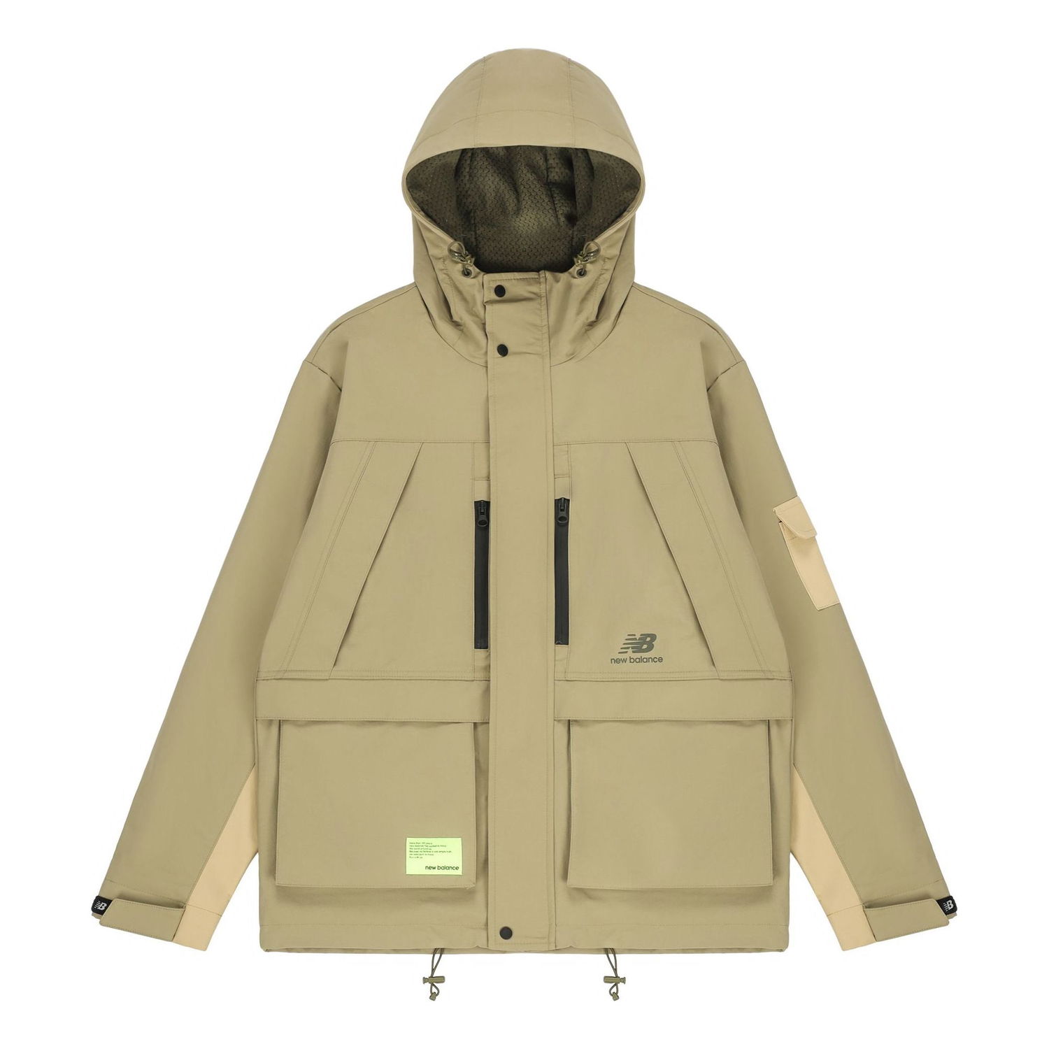Vetrovka New Balance Men's Woven Hooded Jacket With Multiple Pockets Zelené | AMJ21356-TCO, 0