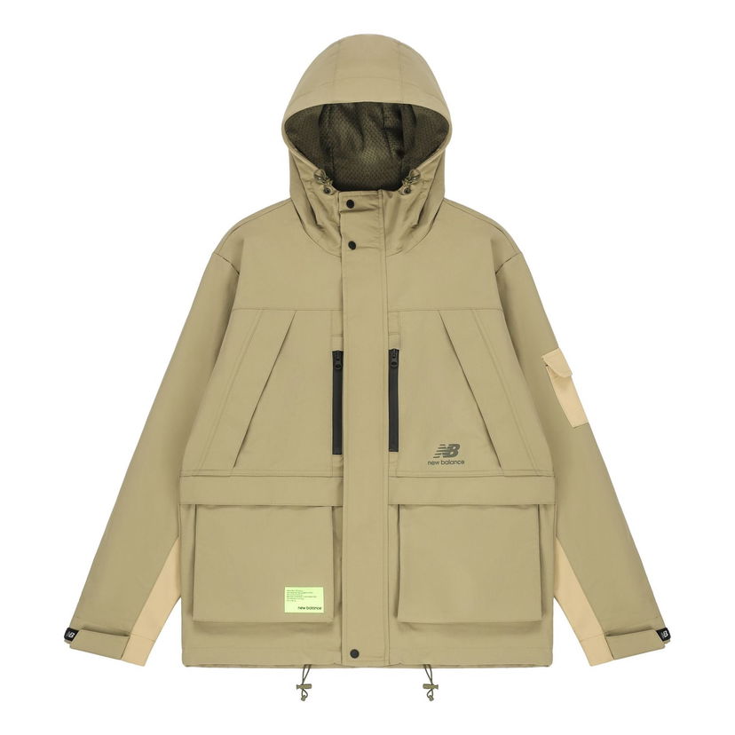 Vetrovka New Balance Men's Woven Hooded Jacket With Multiple Pockets Zelené | AMJ21356-TCO
