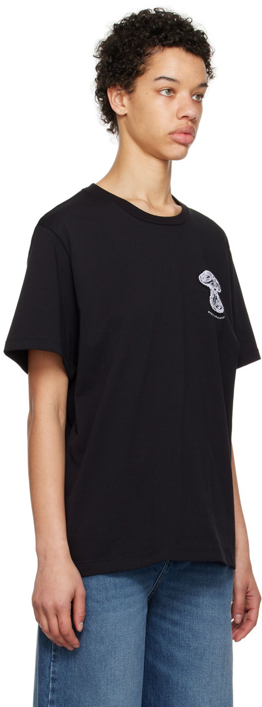 Tričko Stella McCartney Stella McCartney Patch T-Shirt Čierna | 6J01583SPY00, 1
