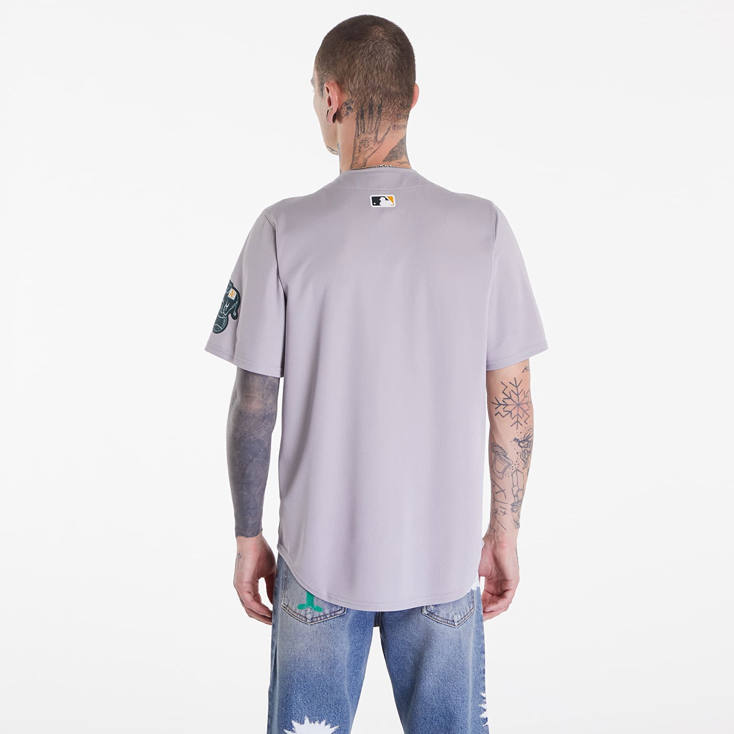 Tričko Nike MLB Limited Road Jersey Atmosphere Grey Šedá | T7LM-FZRD-FZ-L23, 1