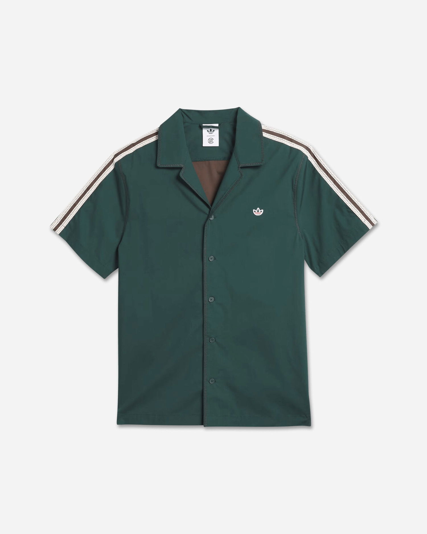 Košeľa adidas Originals CLOT by Edison Chen Bowling Shirt Hnedá | JP3870, 1