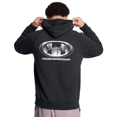 Mikina Under Armour Rival Fleece Textured Glitch Hoodie Čierna | 1389428-001, 1