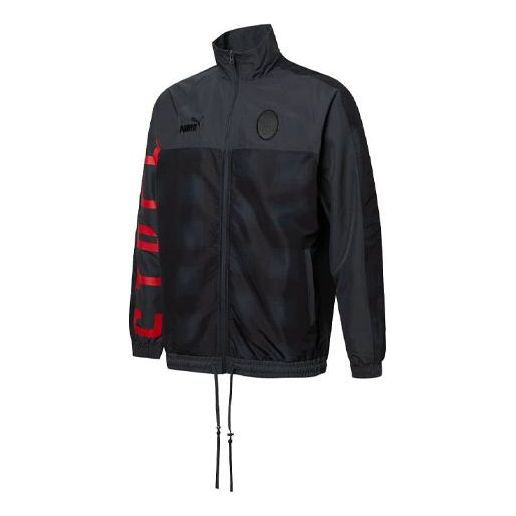 Vetrovka Puma Stand Collar Logo Jacket Čierna | 758806-12