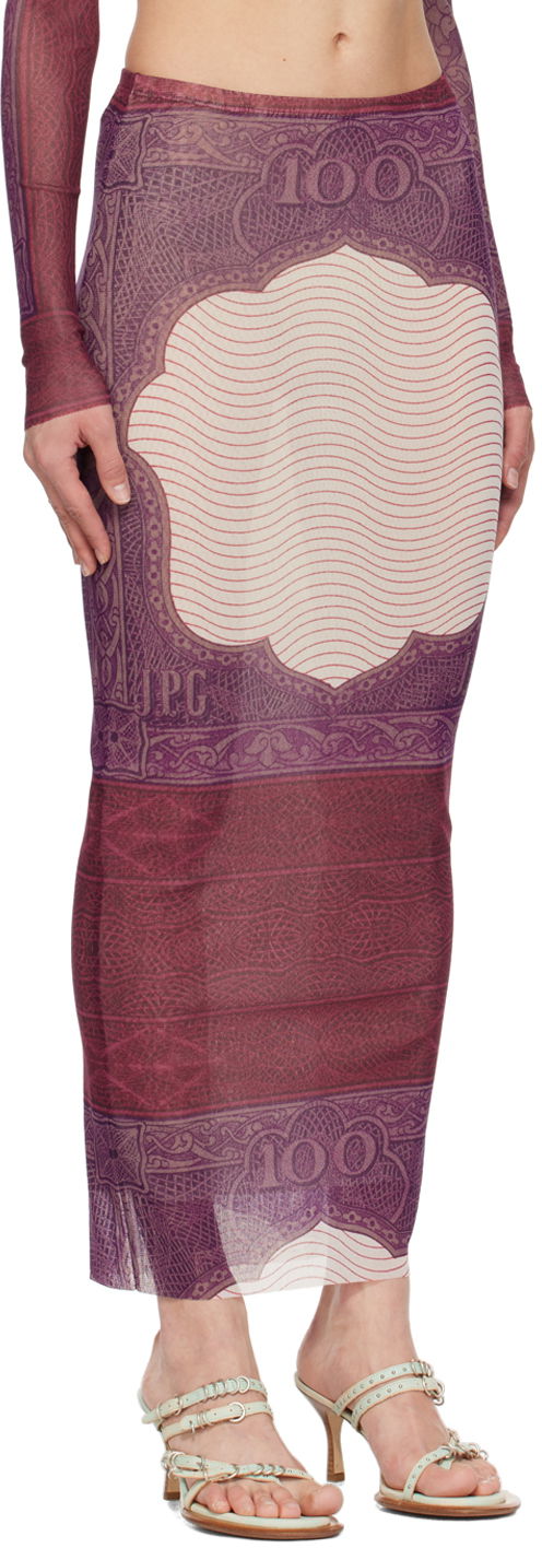 Sukňa Jean Paul Gaultier Gaultier 'The Cartouche' Maxi Skirt Vínová | 24/25-F-JU142-T515-300128, 1