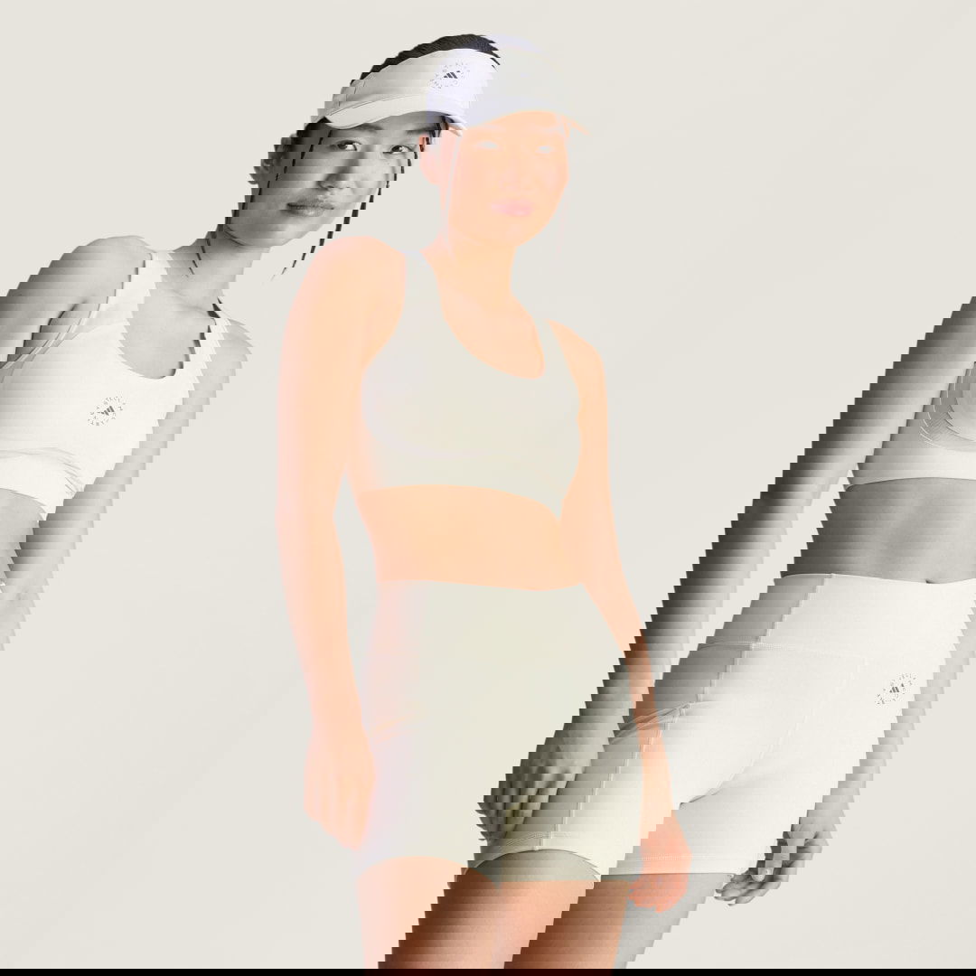 Podprsenka adidas Performance adidas by Stella McCartney Power Impact Medium-Support Training Bra Béžová | JW4540, 0